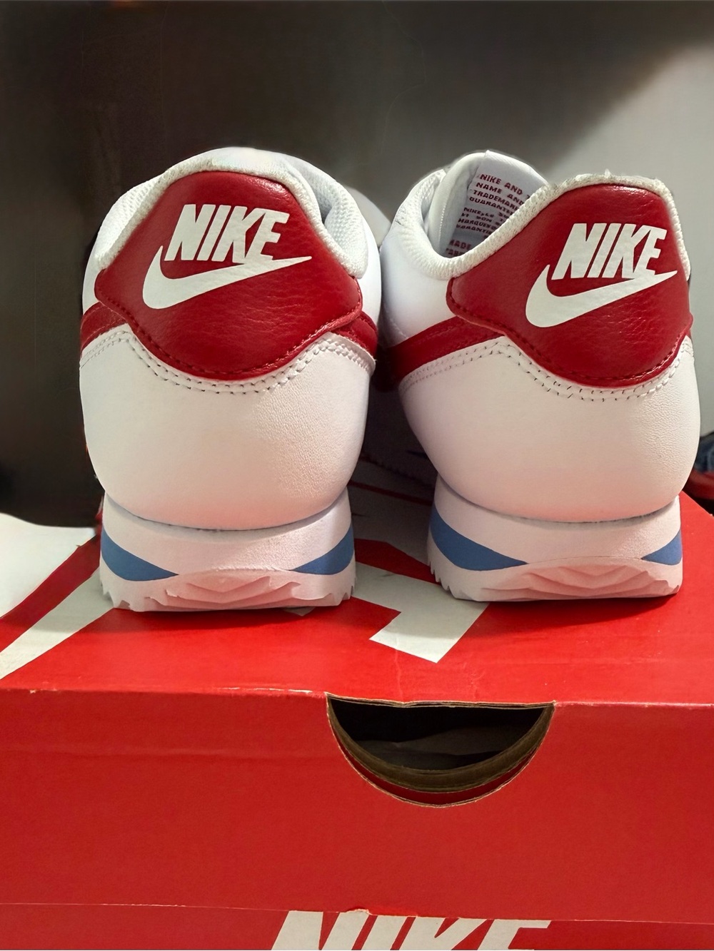 Nike Cortez White Leather Sneaker NWT - Picture 7 of 10